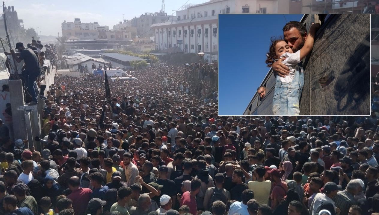 gazzede ateskesfilistinli rehineleri on binler karsiladi 2fa4ZJxS.jpg