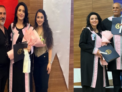 Kızını örnek aldı, bölüm 2.’si olarak mezun oldu