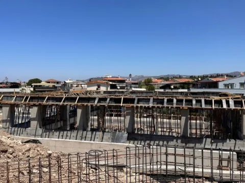 Dikilide yeni itfaiye hizmet binasi yukseliyor 3CNvgd22